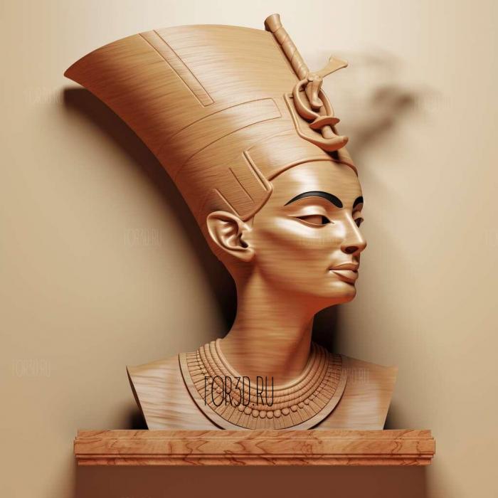 Nefertiti Foia 1 stl model for CNC